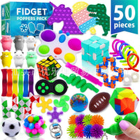 Fidget poppers pack 50 pcs sensory toys for kids party favors