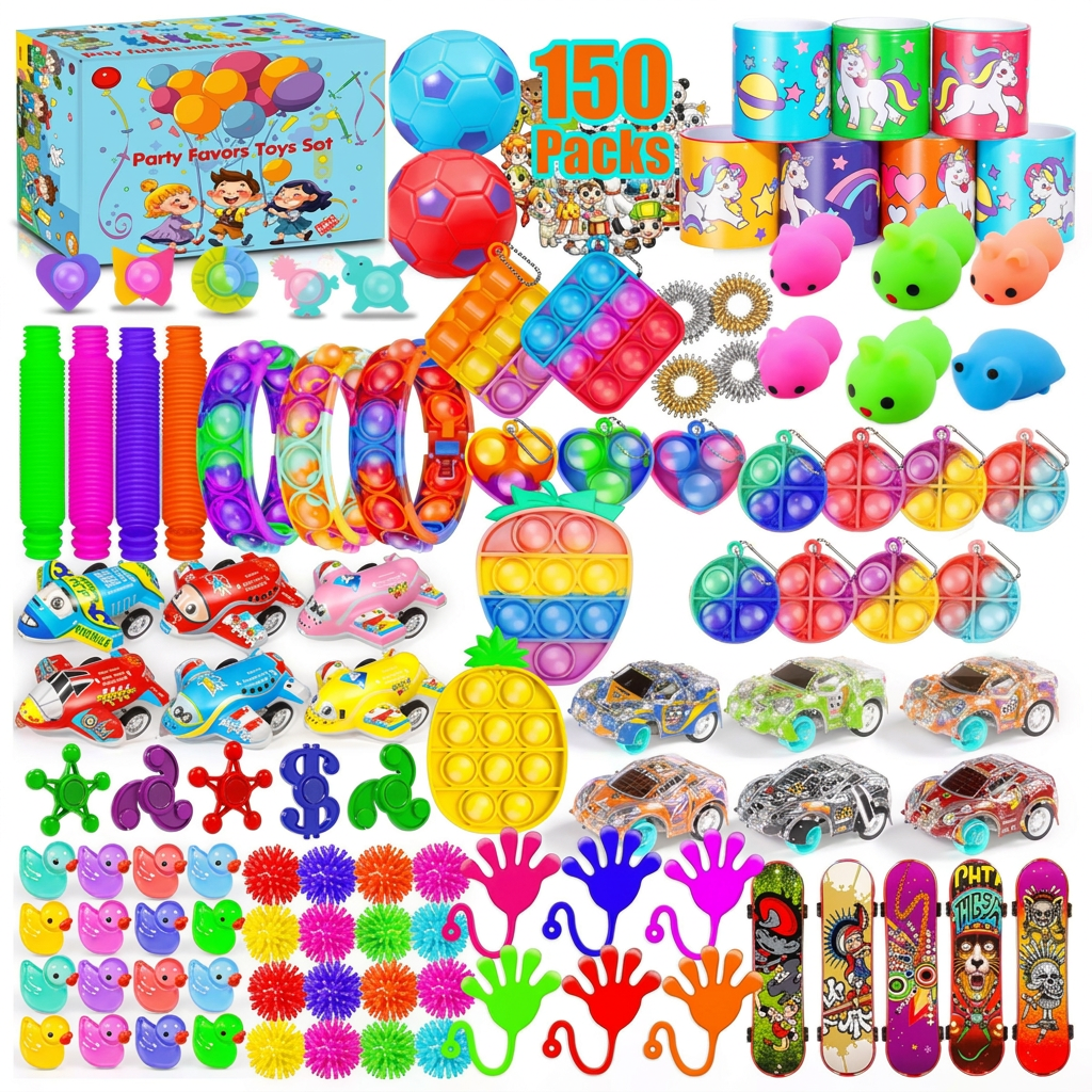 150-Pack fidget toys for kids, perfect for classroom prizes and goodie bags