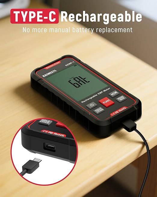 Device measuring magnetic, electric, and wireless signals