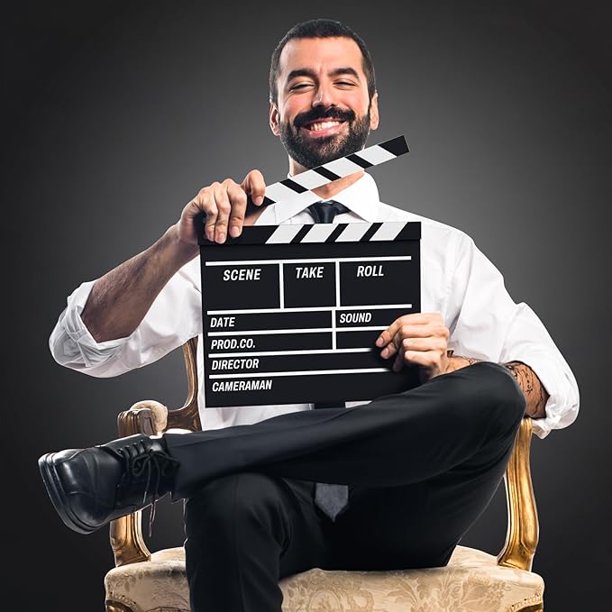 Wooden clapper board for film shooting and photography