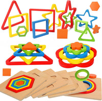 Fine motor skills puzzle toy for toddlers montessori wooden learning toy for 1-3 year old