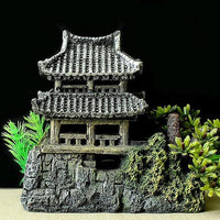 Resin Castle Ornament for Fish Tank Decoration