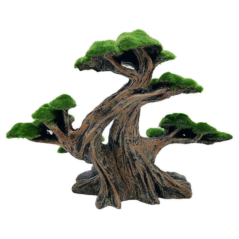 Fish Tank Tree Hideout Decoration With Hollow Design