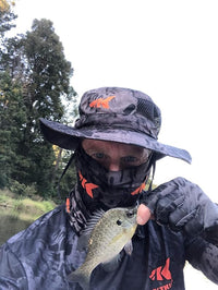 Fishing sun gloves with anti slip grip for better control