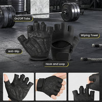 Fitness gloves for weight training, cycling, rowing, and gym workouts
