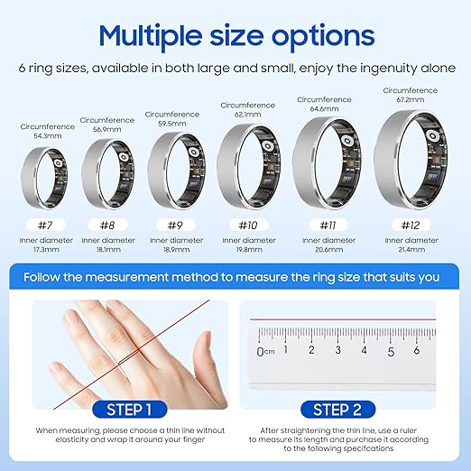 Fitness Tracker Smart Ring for Daily Health Monitoring