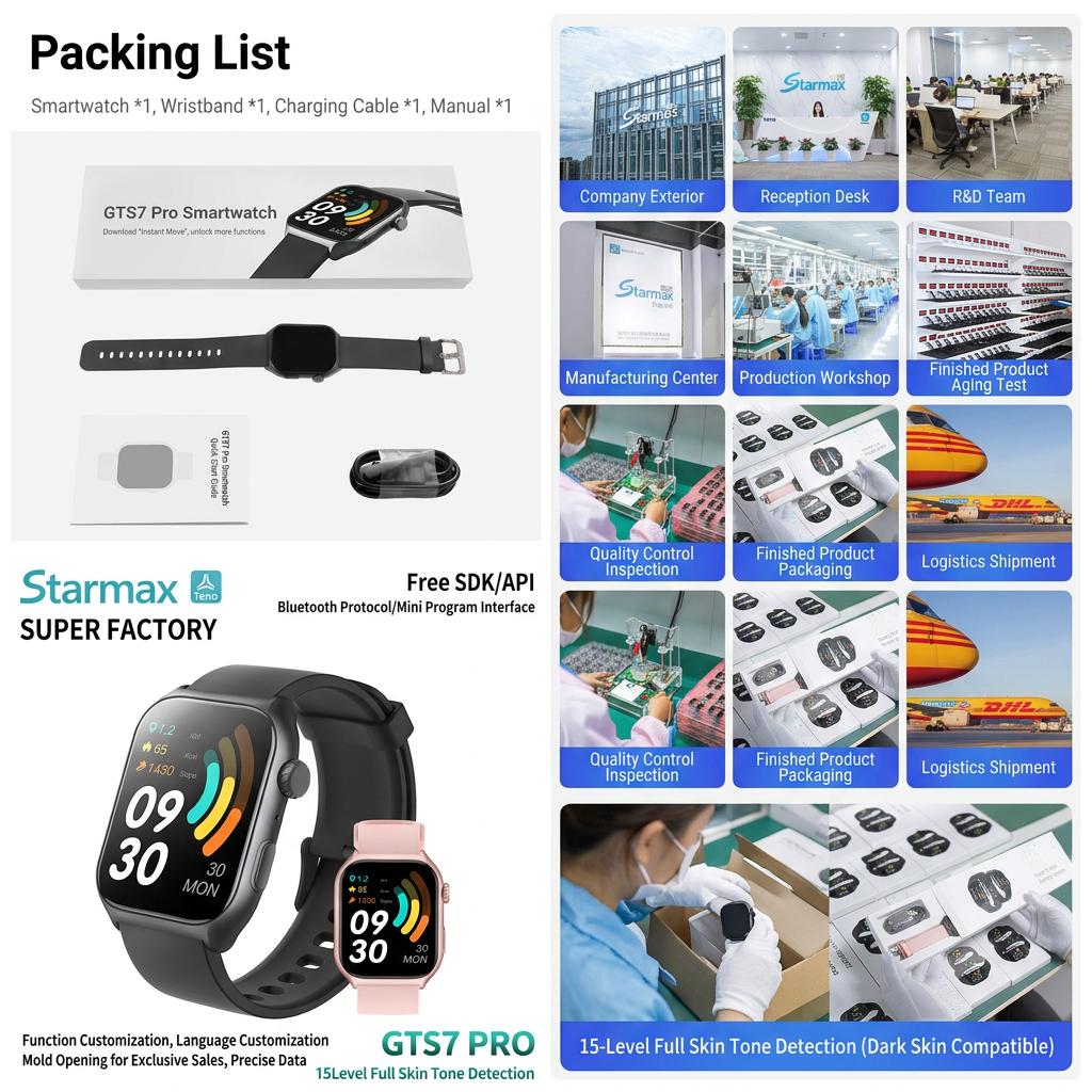Fitness tracker smart watch with sports modes