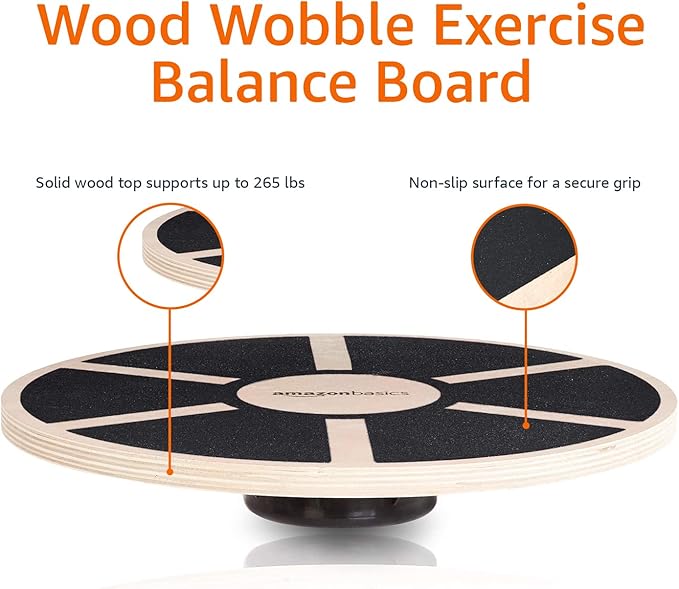 Fitness wobble board for improving balance and coordination