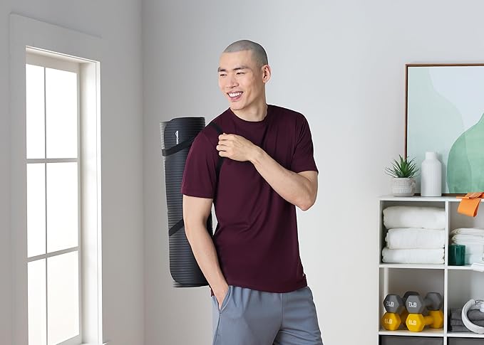 Fitness workout mat for home gym and floor exercises