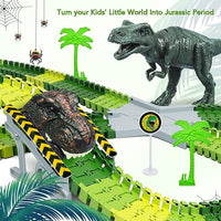 flexible dinosaur track toy set easy to assemble and reshape