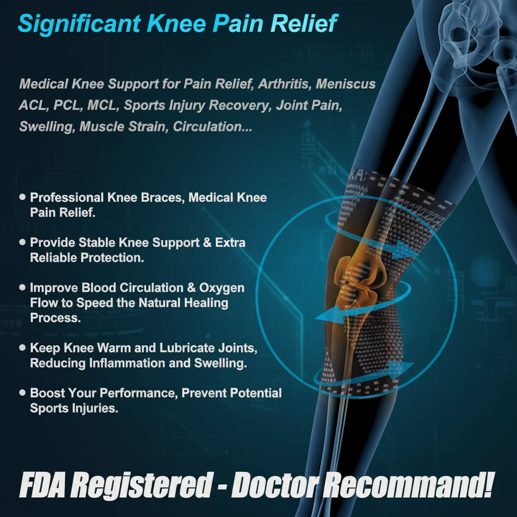 Flexible knee support for daily activities