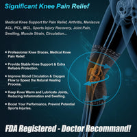 Flexible knee support for daily activities
