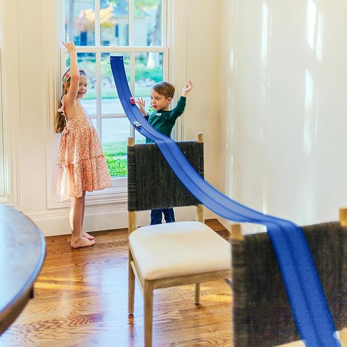 Flexible 15 feet long race car track for kids