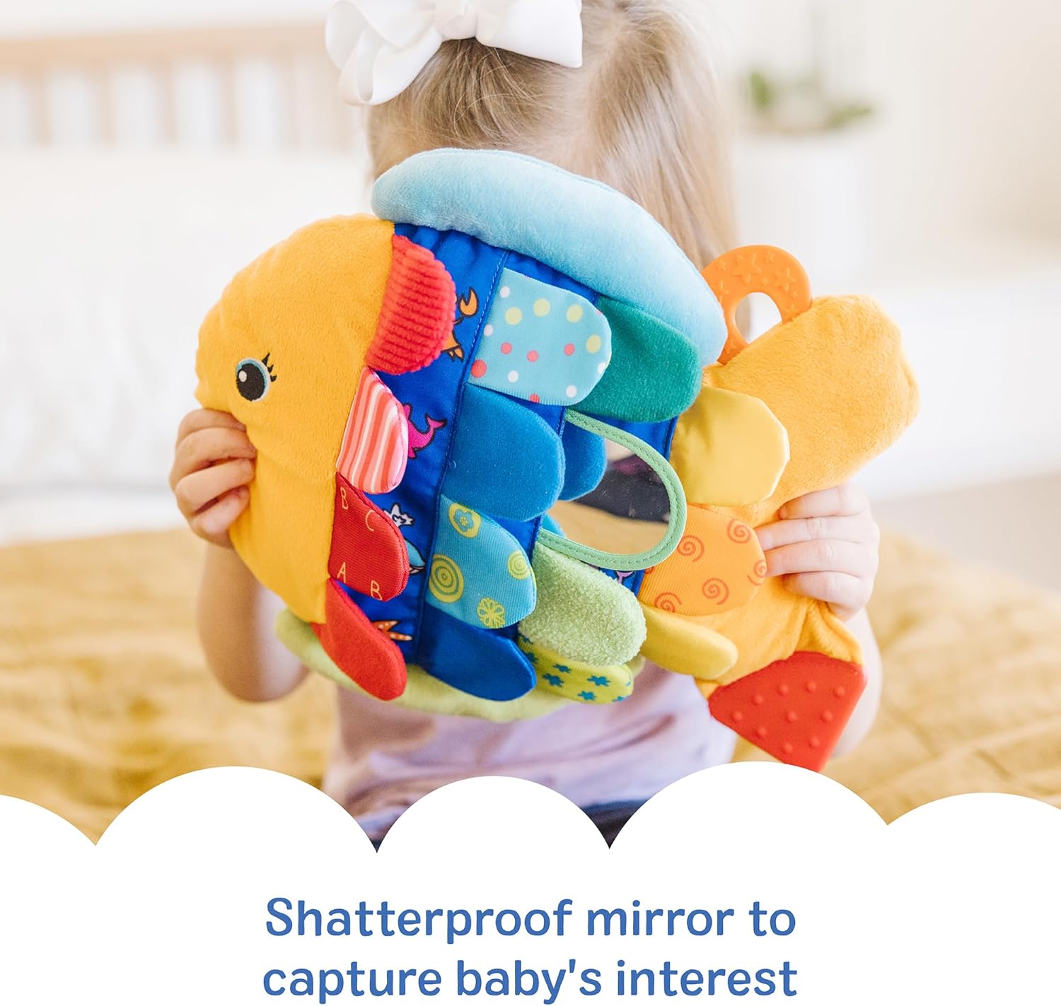 Flip Fish educational toy for visual and auditory baby development