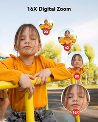Flip screen camera for selfies and simple video clips