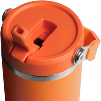 Flip straw water tumbler for easy sipping during workouts and travel