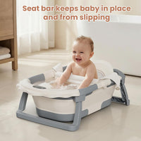 Infant bathtub with soft floating cushion support