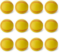 Foam training baseballs 12 pack soft practice balls