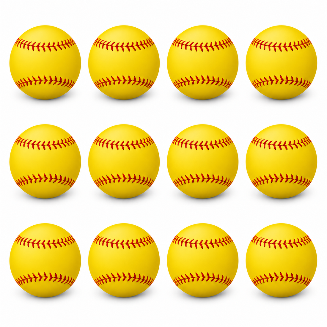 Foam training baseballs 12 pack soft practice balls