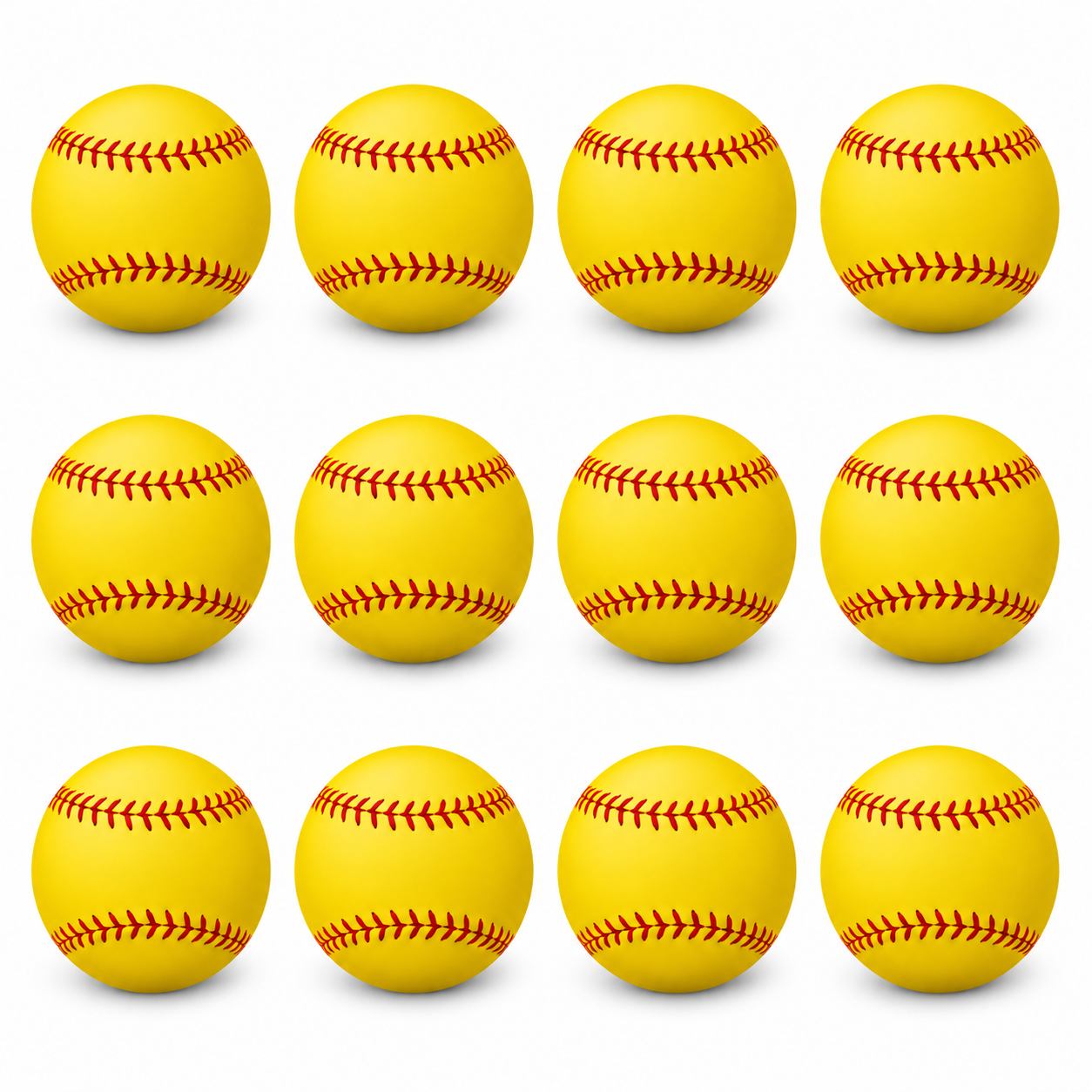 Foam training baseballs 12 pack soft practice balls