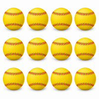 Foam training baseballs 12 pack soft practice balls