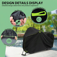 Foldable bike cover with storage bag for travel use