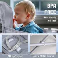 Foldable Portable Booster Seat for Babies and Toddlers, Compact and Easy to Store