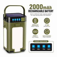 Foldable camping lantern for tents and outdoor use