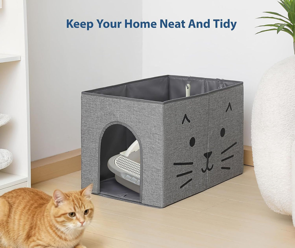 Foldable Cat Toilet Tray for Everyday Indoor Use