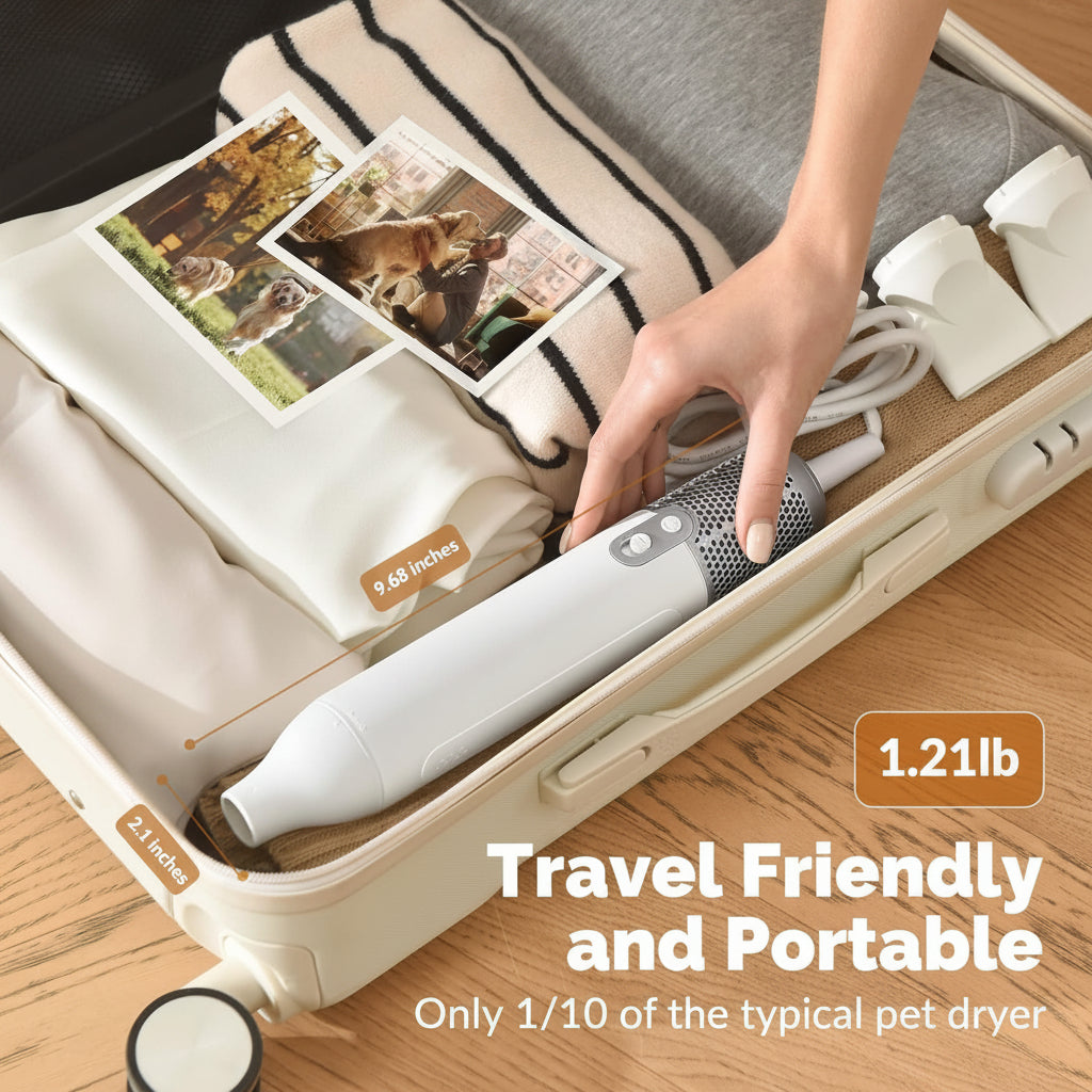 Foldable Dog Drying Box With Portable Storage Design