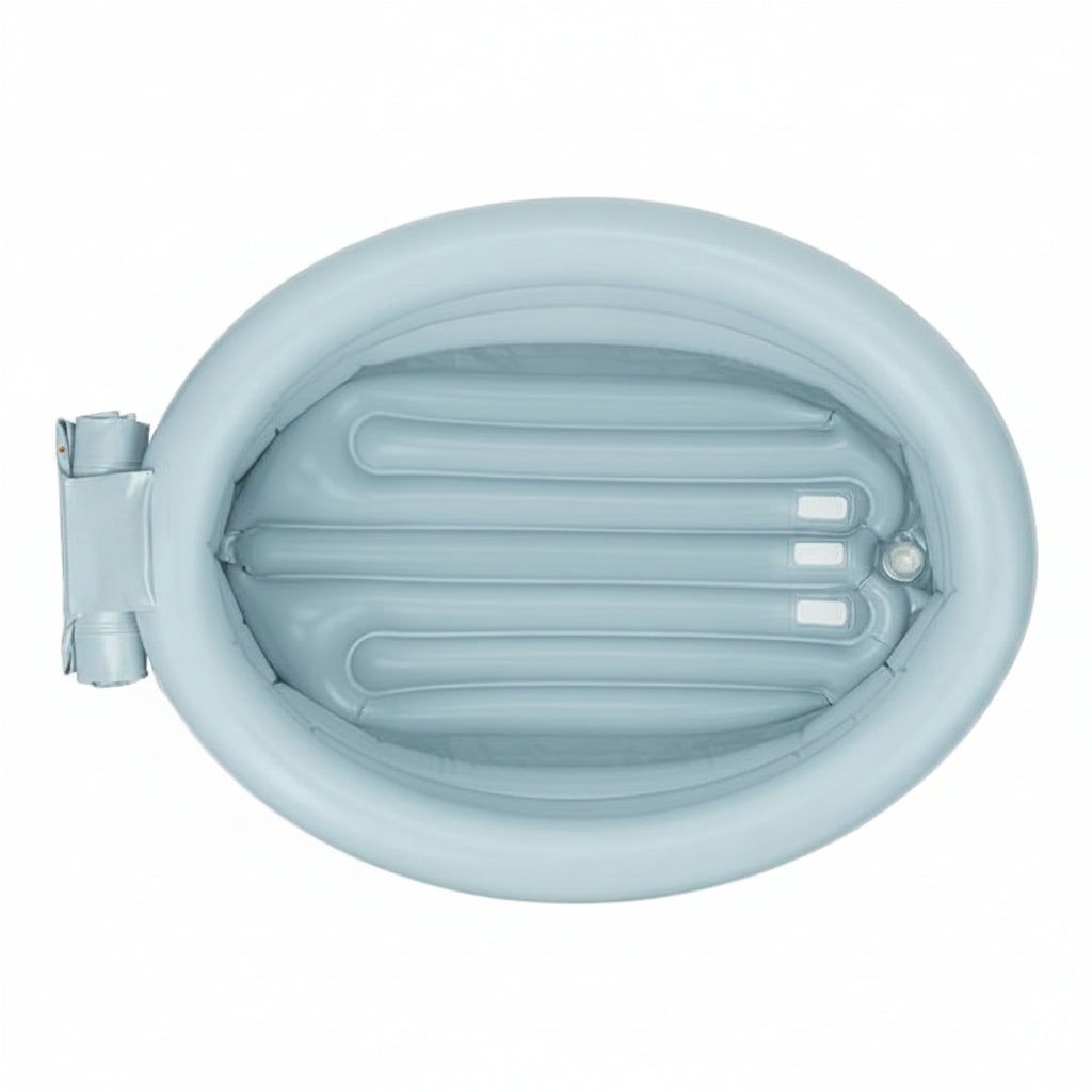Foldable inflatable tub for infants and toddlers