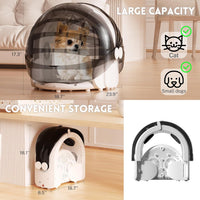 Foldable Pet Dryer Enclosure for Cats and Small Dogs