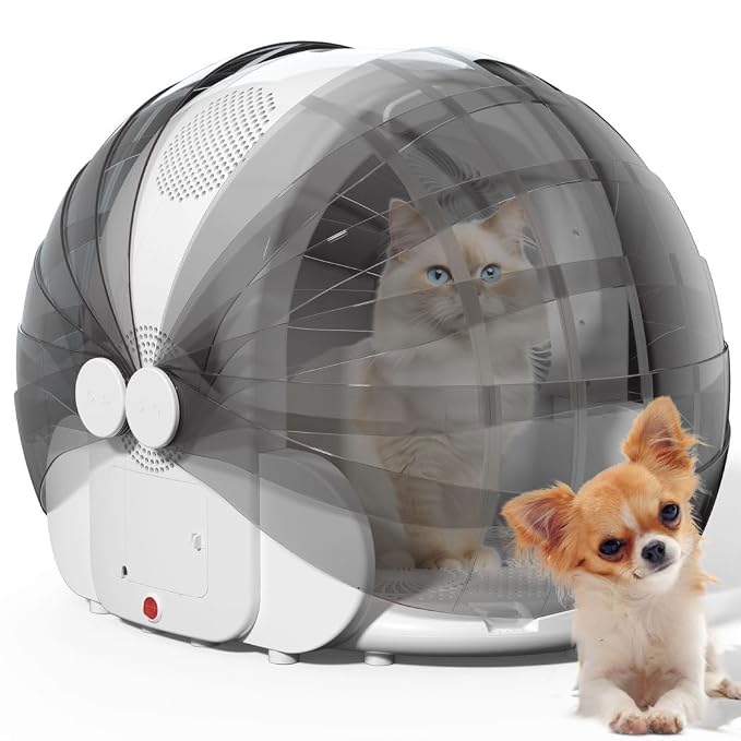 Foldable Pet Drying Box for Cats and Small Dogs
