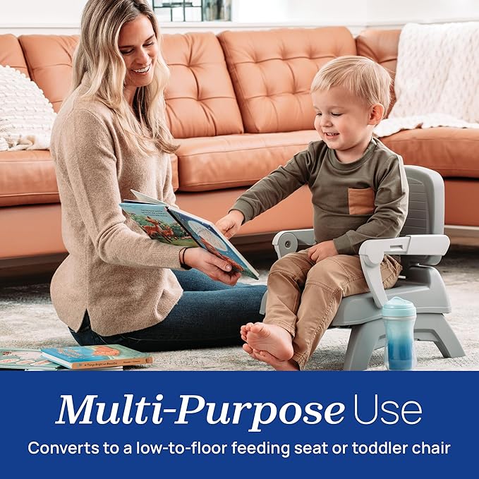 Compact Foldable Booster Seat, Ideal for Travel, Feeding, and Toddler Use