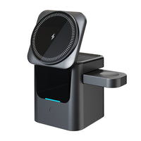 Foldable wireless charger stand for smartphones