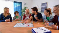 Folding SEQUENCE game board for easy storage and play