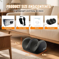 Foot massager with heat in elegant gift packaging, ideal gift for women and men for relaxation and pain relief