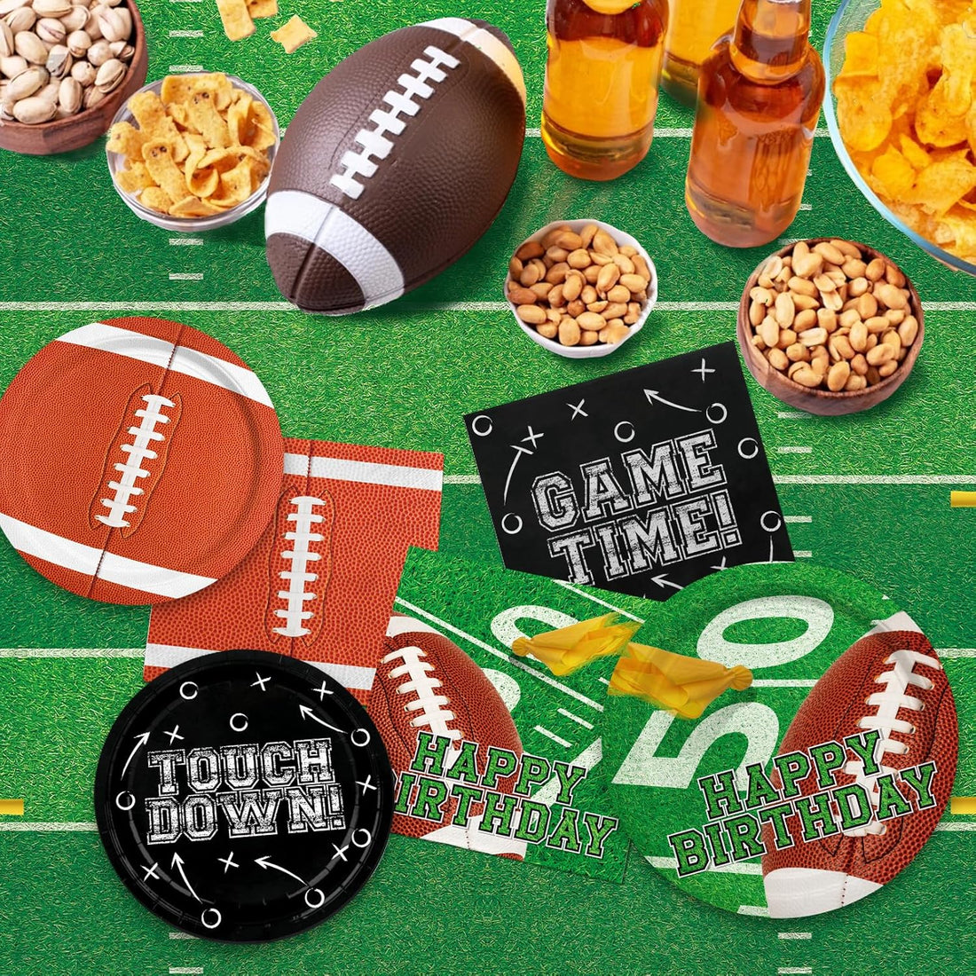  Football theme party supplies set for kids birthday celebrations