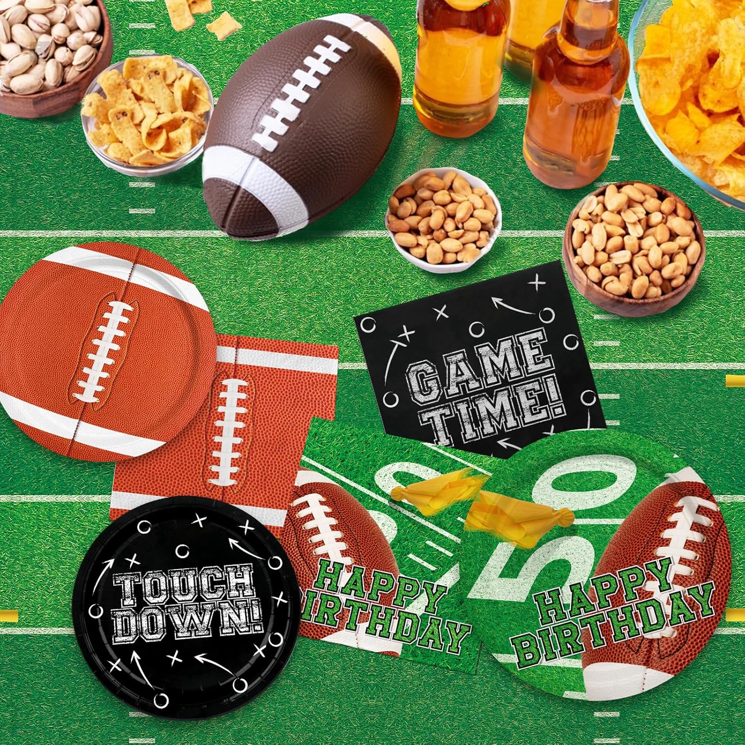  Football theme party supplies set for kids birthday celebrations