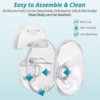 Breastfeeding pump electric model with four pumping modes and digital controls