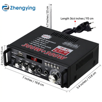 High-Power Bluetooth Digital Audio Amplifier, Professional Home HIFI Power Amplifier for Speakers, Digital Power Amplifier with Bluetooth Connectivity