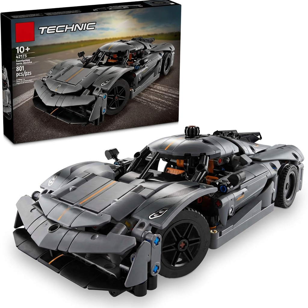 Sports Car Building Blocks Toy for Kids – Hypercar Racing Model Kit, Vehicle Construction Toy for Boys & Girls