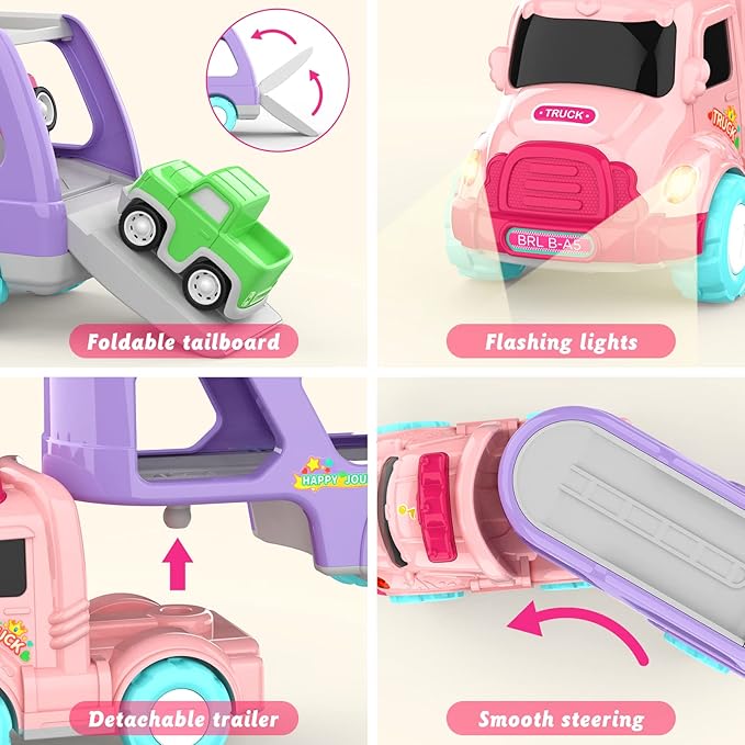 Friction powered toy truck for girls toddler toy vehicles