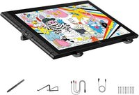  pen display front view with stylus drawing on screen