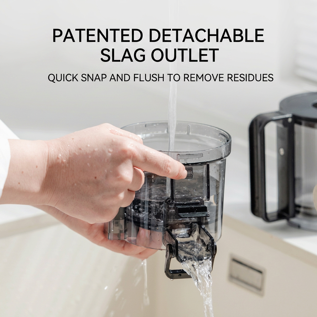 Fruit and vegetable juicer machine with slow extraction design