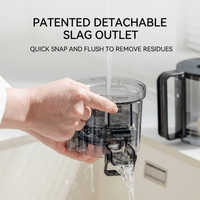 Fruit and vegetable juicer machine with slow extraction design