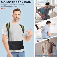 Full back support posture corrector for improving spine alignment and reducing slouch