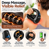 Front view of a full-body rolling massage tool against a white background.