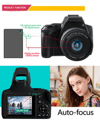 Digital camera body with Full HD support and compact handheld design