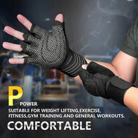 Full-palm workout gloves for training sessions and daily fitness use